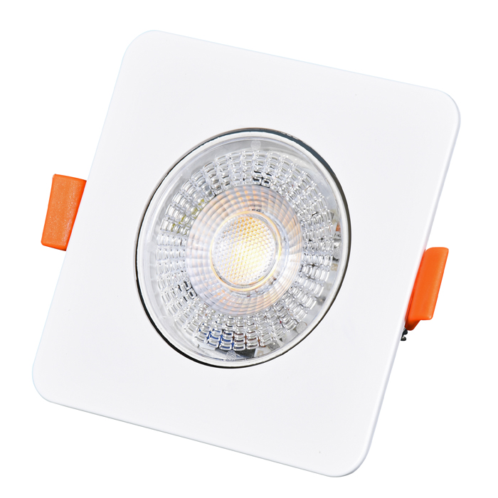 KENT zapustené svietidlo biele štvorcové výklopné LED/3-7W/CCT, 9x9cm