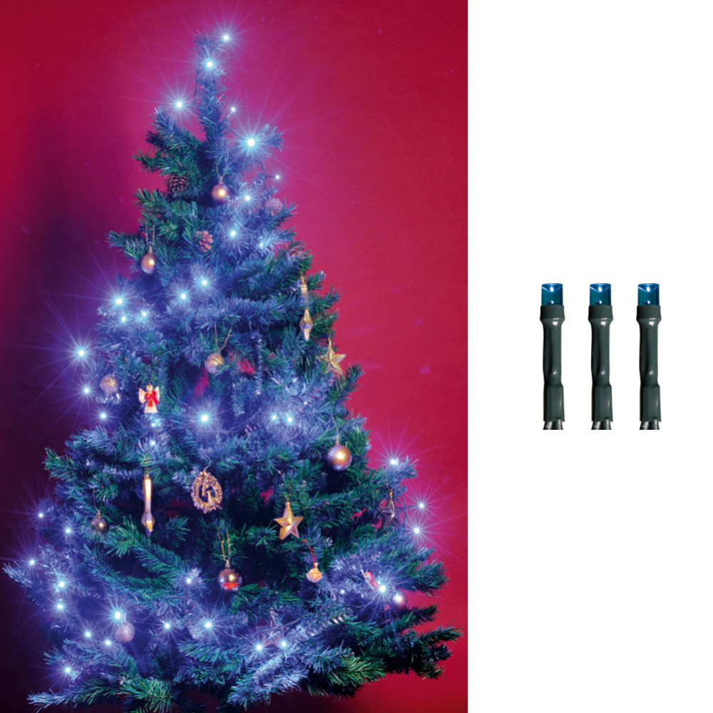 Vnútorná vianočná reťaz 100LED modrá, 8m