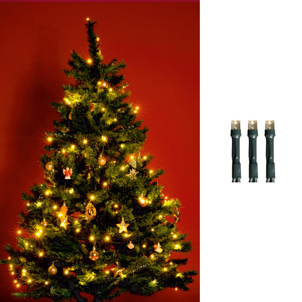 Vnútorná vianočná reťaz 100LED teplá biela, 8m