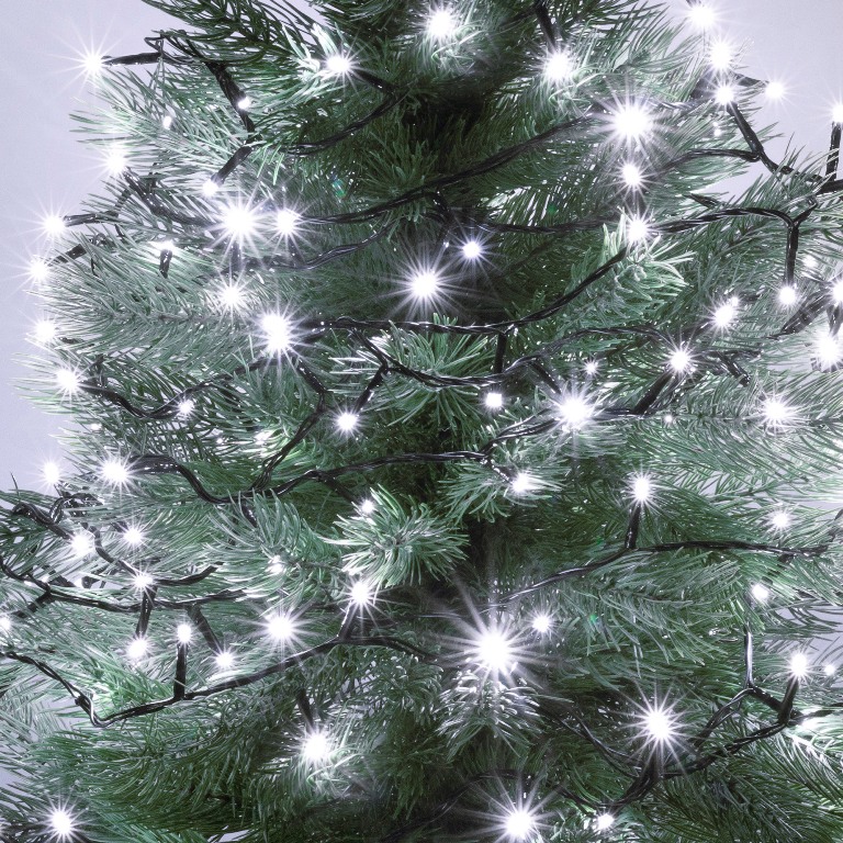 Vnútorná vianočná reťaz 50LED studená biela, 4m