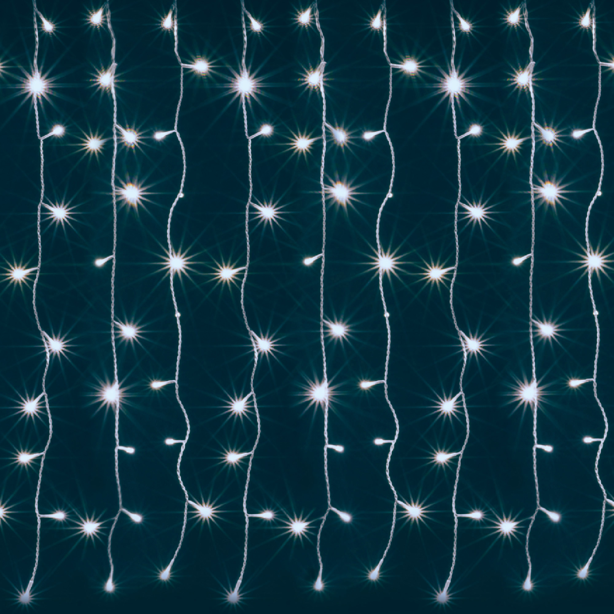 Vnútorný záves 168LED studená biela, 1,2m x 1,4m