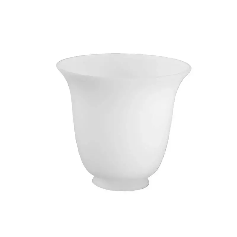 Náhradné tienidlo matné biele s hrdlom, priemer 12,5cm, montážny otvor: 5,6cm 