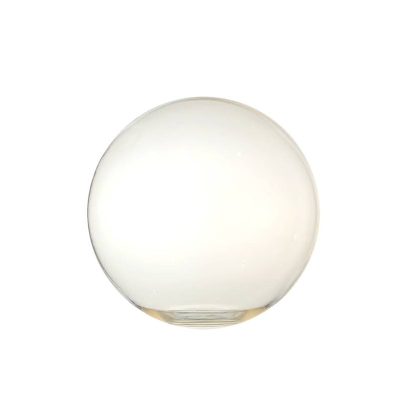 Náhradné tienidlo guľka priemer 14cm, montážny otvor: 4,5cm číra béžová