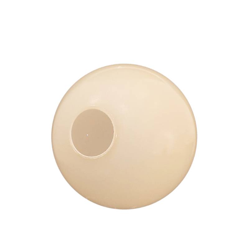 Náhradné tienidlo guľka lesklá béžová priemer 15cm, montážny otvor: 4cm