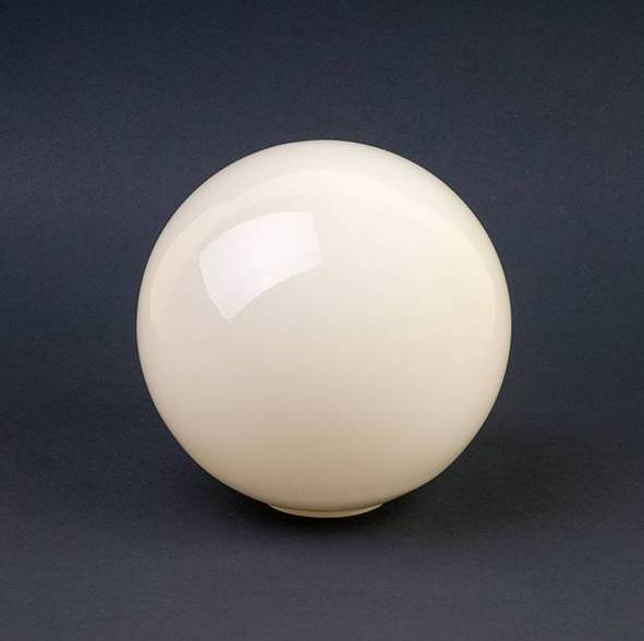 Náhradné tienidlo guľka lesklá béžová priemer 15cm, montážny otvor: 4cm