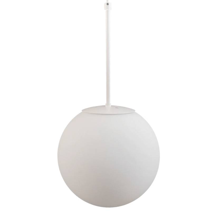 Náhradné tienidlo guľa priemer 25cm, montážny otvor: 10cm matná biela