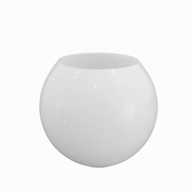 Náhradné tienidlo pre závit E27 (47mm) lesklé biele, priemer 16cm