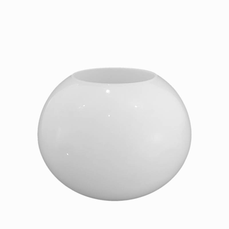 Náhradné tienidlo pre závit E27 (45mm), priemer 20cm lesklé biele