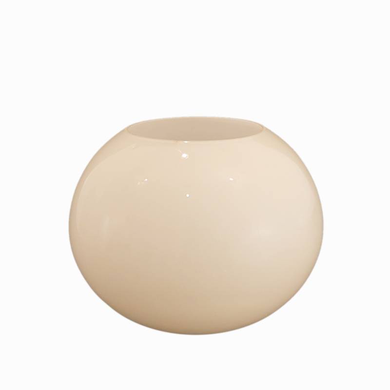 Náhradné tienidlo pre závit E27 (45mm), priemer 20cm lesklé béžové