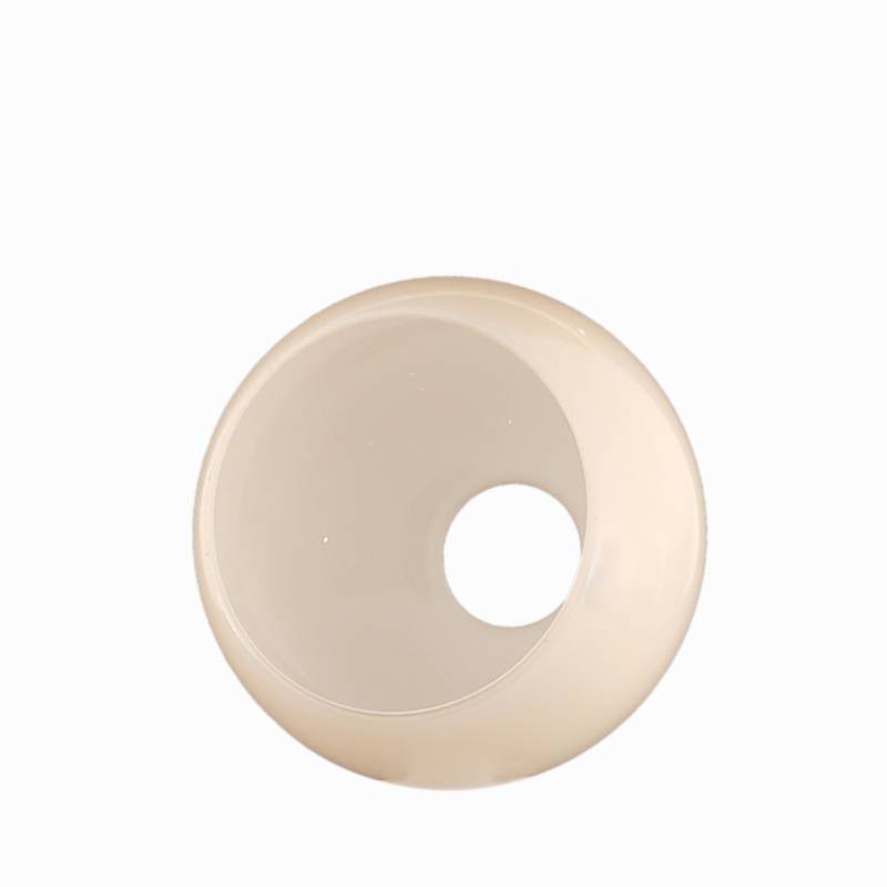 Sklenené tienidlo montážny otvor 45mm lesklé béžové, priemer 14cm