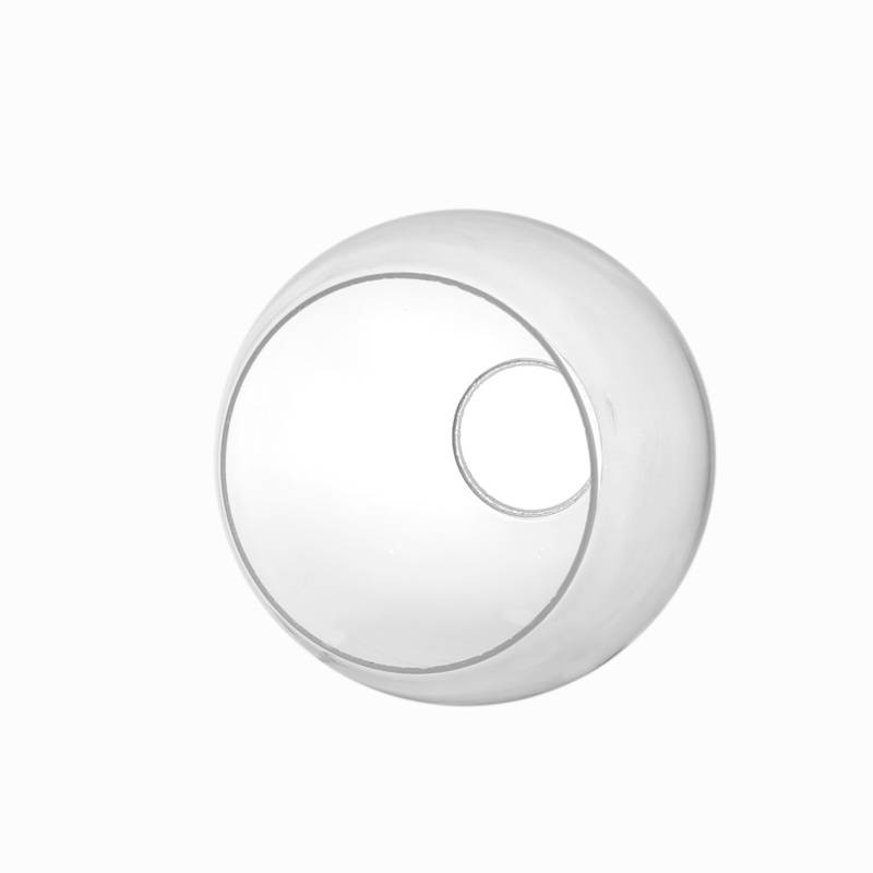 Sklenené tienidlo montážny otvor 45mm číre, priemer 14cm