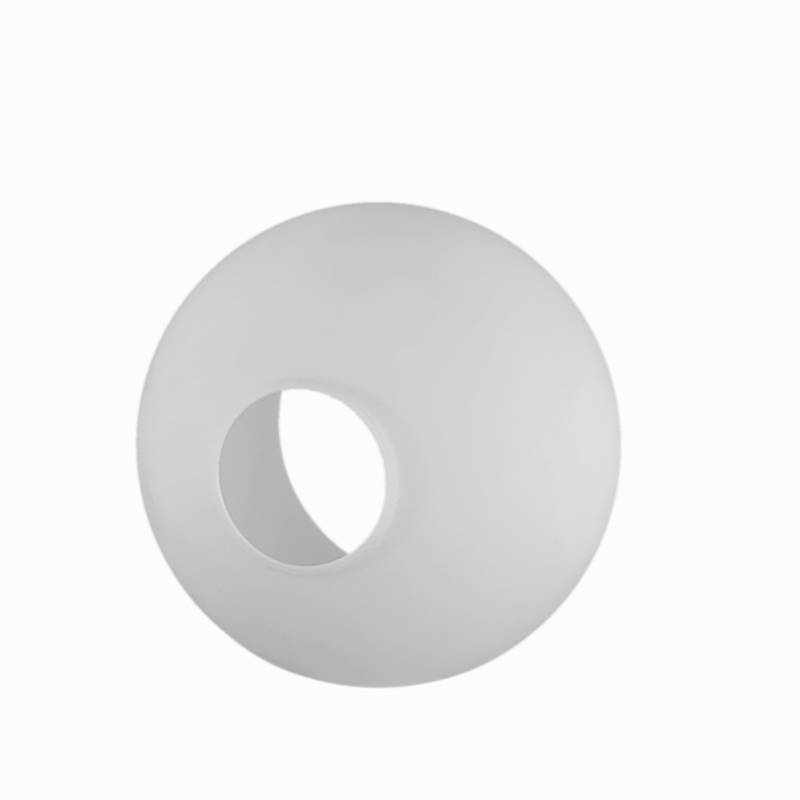 Sklenené tienidlo montážny otvor 45mm matné biele, priemer 14cm