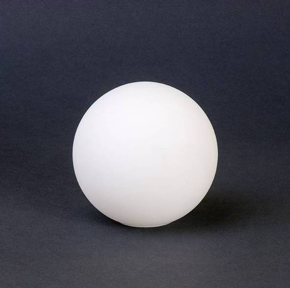 Náhradné tienidlo guľka priemer 9cm, montážny otvor: 2,4cm matná biela