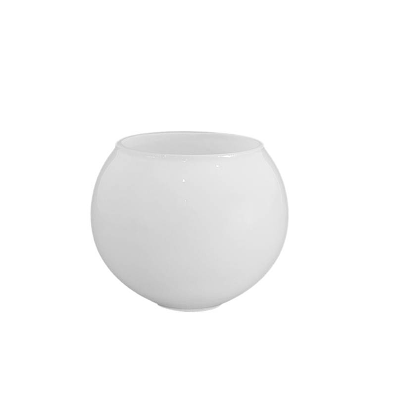 Náhradné tienidlo lesklé biele priemer: 9cm, montážny otvor 2,7cm