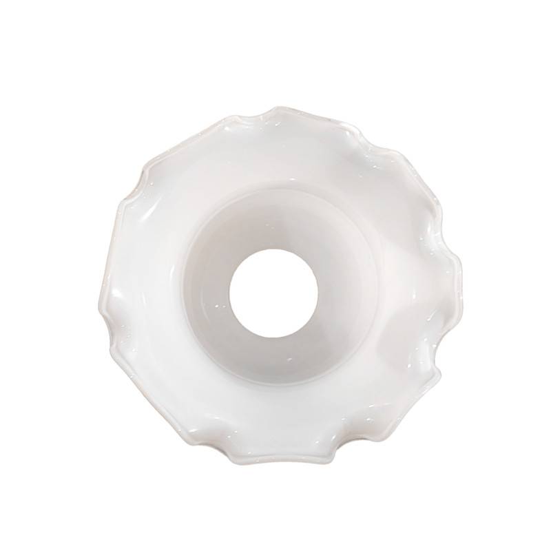 Náhradné tienidlo pre závit E27 (4,7cm) lesklé biele, priemer: 14,5cm