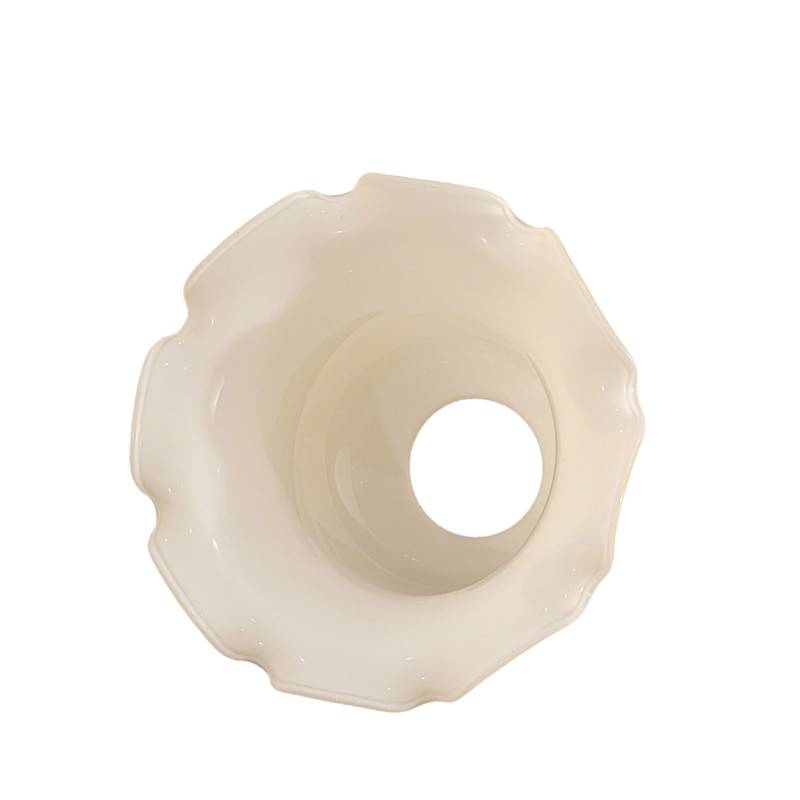 Náhradné tienidlo pre závit E27 (4,7cm) lesklé béžové, priemer: 14,5cm