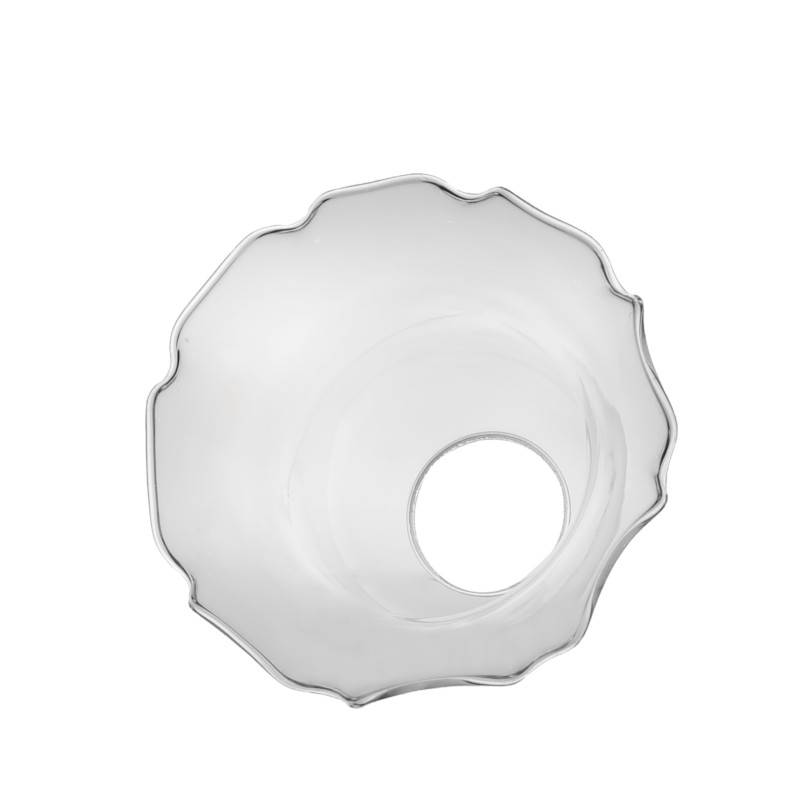 Náhradné tienidlo pre závit E27 (4,7cm) číre, priemer: 14,5cm