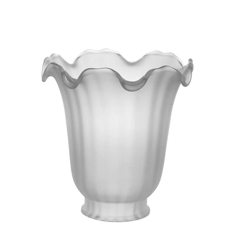 Náhradné tienidlo matné s hrdlom, priemer 12,3cm, montážny otvor: 5,6cm 