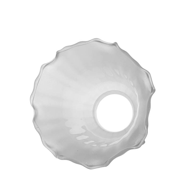 Náhradné tienidlo matné s hrdlom, priemer 12,3cm, montážny otvor: 5,6cm 