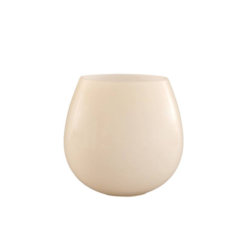 Sklenené tienidlo montážny otvor 45mm béžové lesklé priemer 12cm