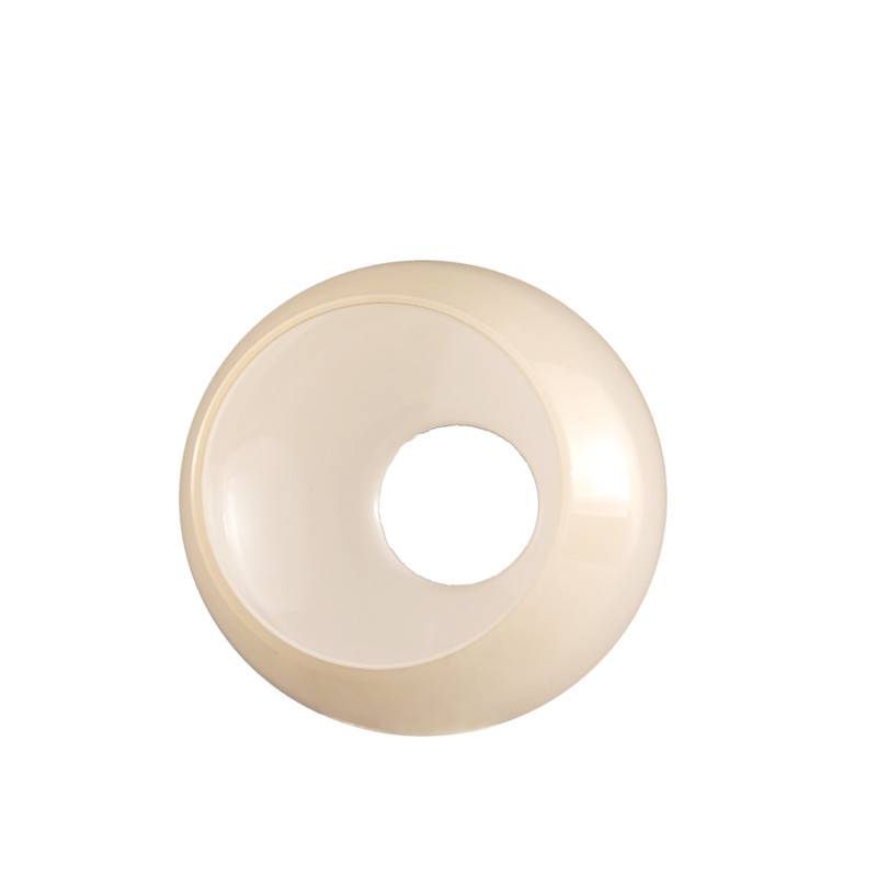 Sklenené tienidlo montážny otvor 45mm béžové lesklé priemer 12cm