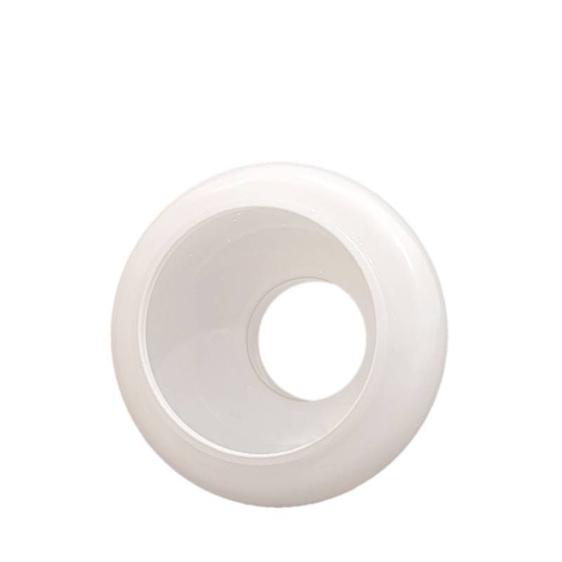 Sklenené tienidlo priemer 10cm petrolejkové biele