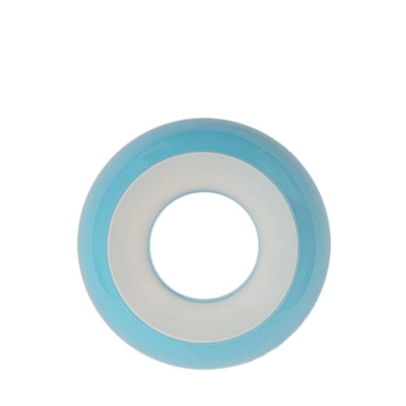 Sklenené tienidlo priemer 10cm petrolejkové bledo modré