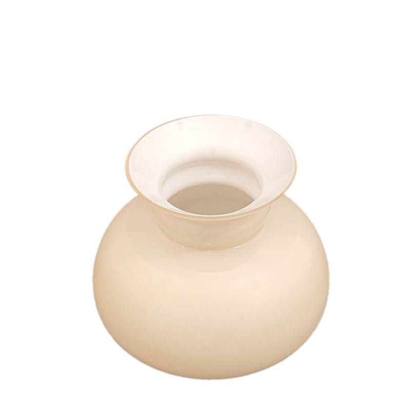 Sklenené tienidlo priemer 10cm petrolejkové béžové