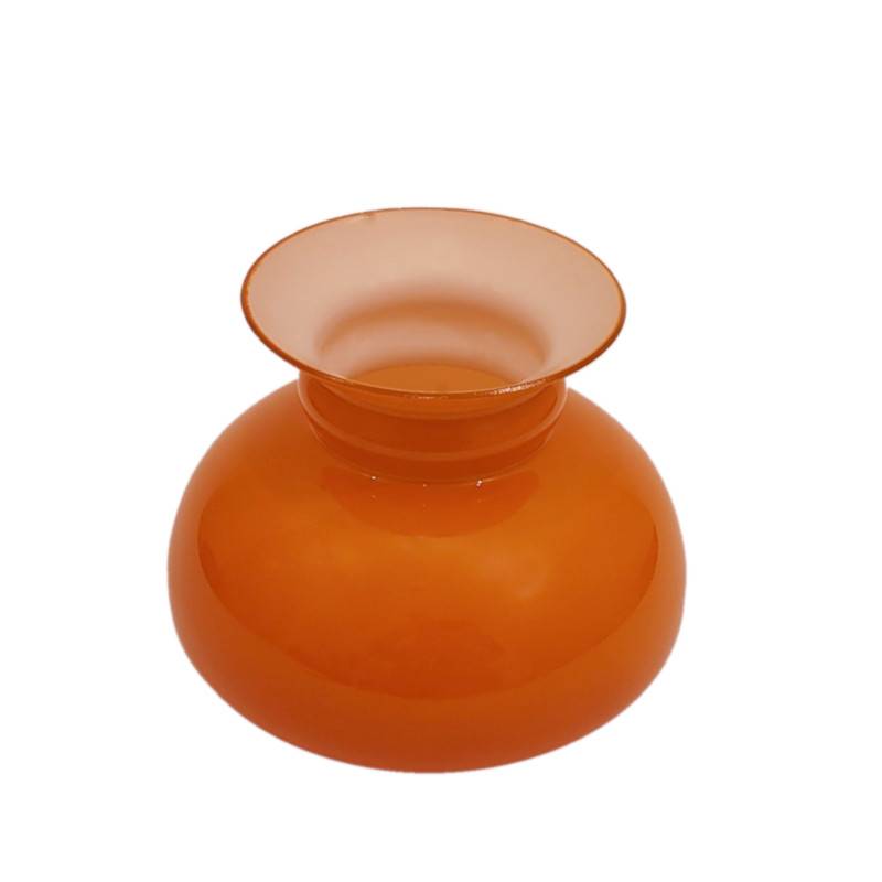 Sklenené tienidlo priemer 10cm petrolejkové oranžové