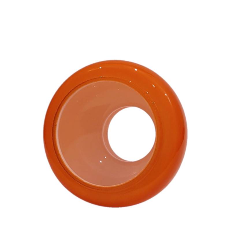 Sklenené tienidlo priemer 10cm petrolejkové oranžové