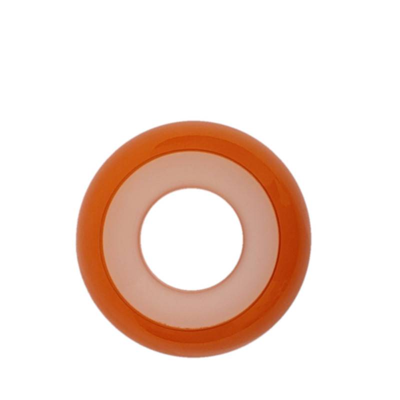 Sklenené tienidlo priemer 10cm petrolejkové oranžové