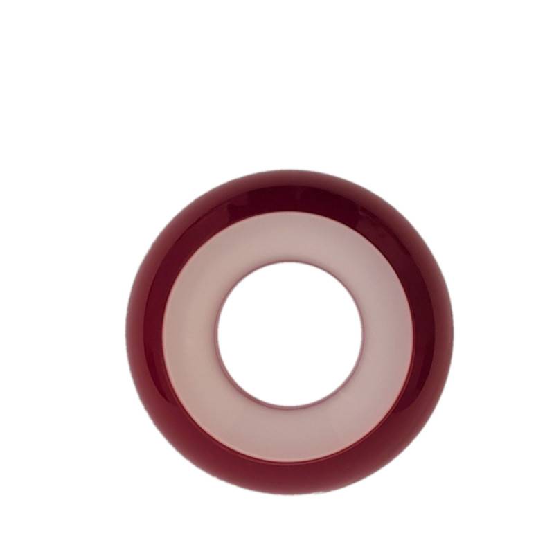 Sklenené tienidlo priemer 10cm petrolejkové červené