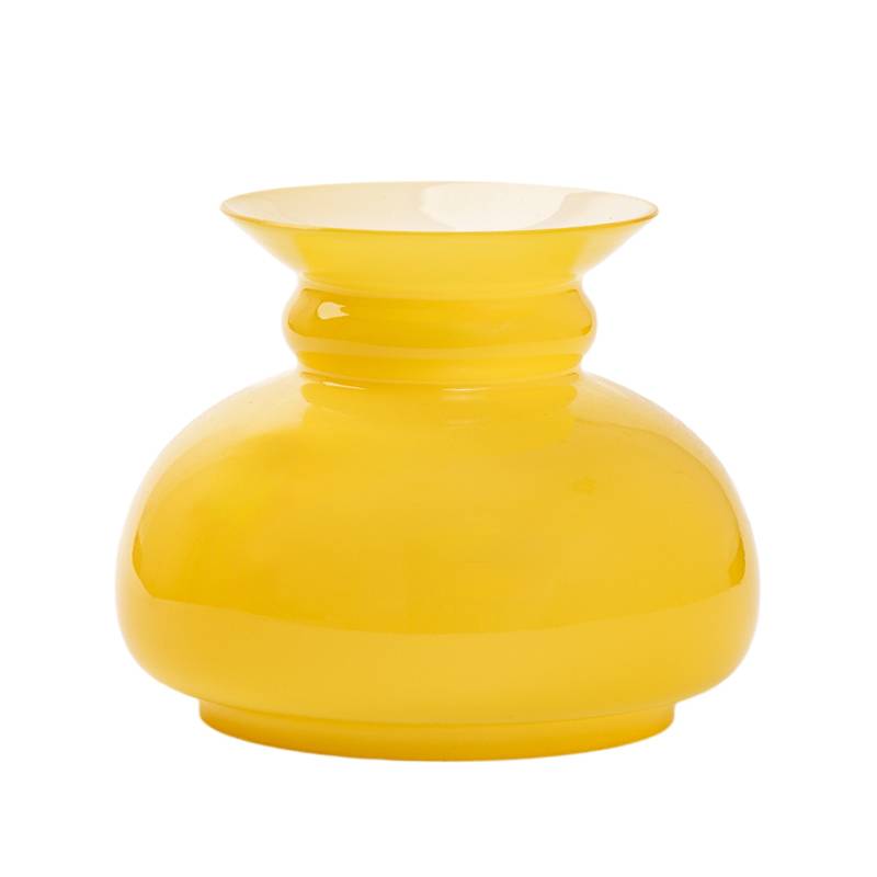 Sklenené tienidlo priemer 10cm petrolejkové žlté