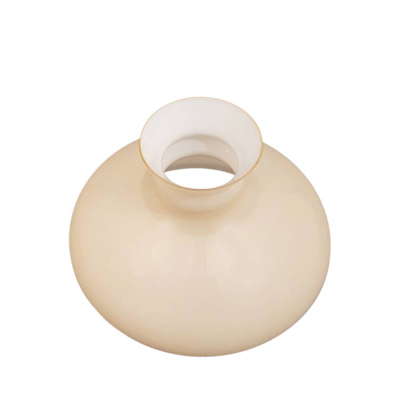 Náhradné tienidlo priemer 23cm petrolejkové béžové lesklé