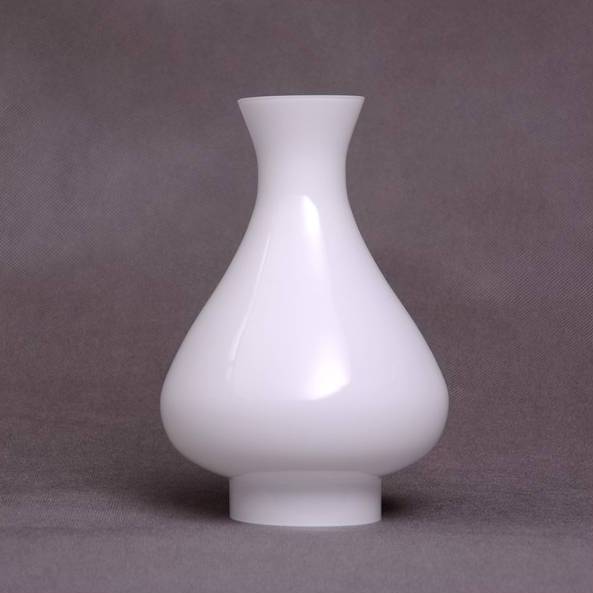 Náhradné tienidlo priemer 7cm petrolejkové vnútorné lesklé opálové biele