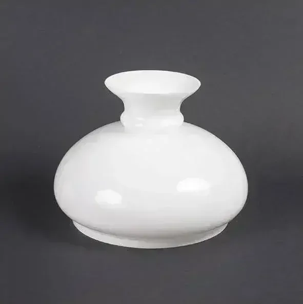 Náhradné tienidlo priemer 20cm petrolejkové biele opálové