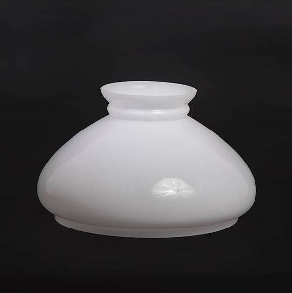 Náhradné tienidlo priemer 24,4cm petrolejkové biele opálové