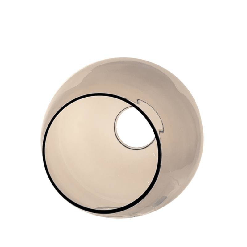 Náhradné tienidlo pre závit E27 (46mm) číre čierne, priemer 16cm