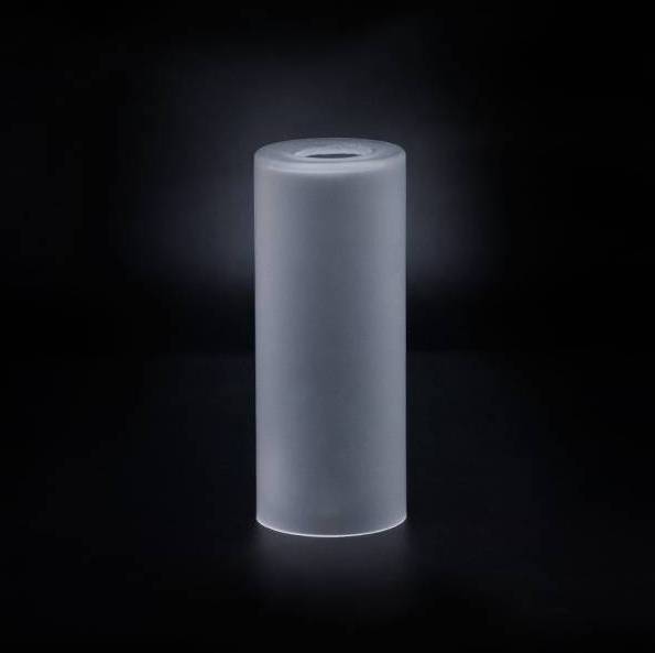 Náhradné tienidlo pre závit E14 (32mm) matné číre, priemer: 6cm, výška: 15cm