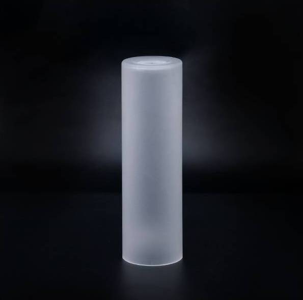 Náhradné tienidlo pre závit E14 (32mm) matné číre, priemer: 6cm, výška: 20cm