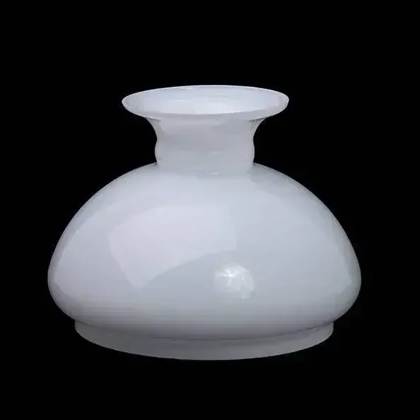 Náhradné tienidlo priemer 12,4cm petrolejkové biele opálové