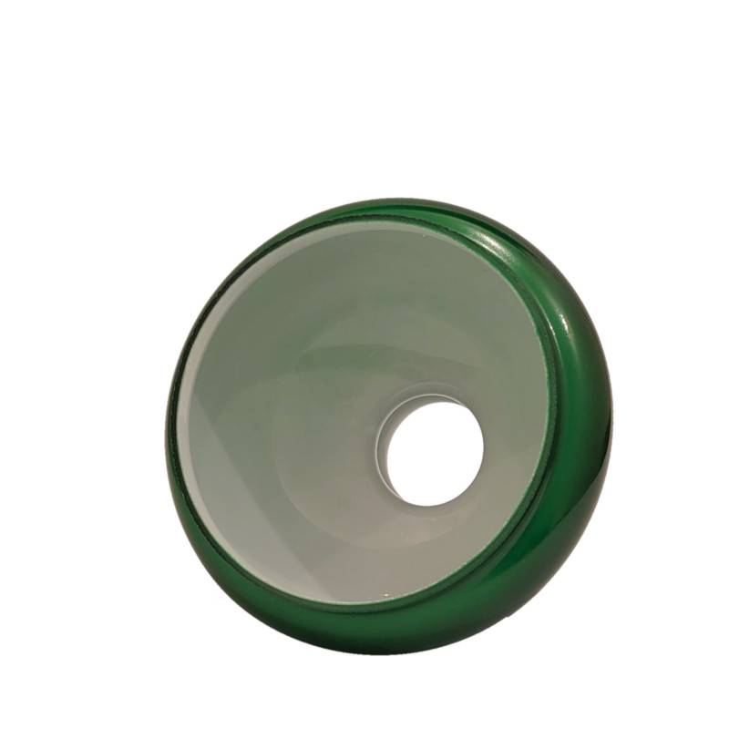 Náhradné tienidlo priemer 12,4cm petrolejkové zelené opálové