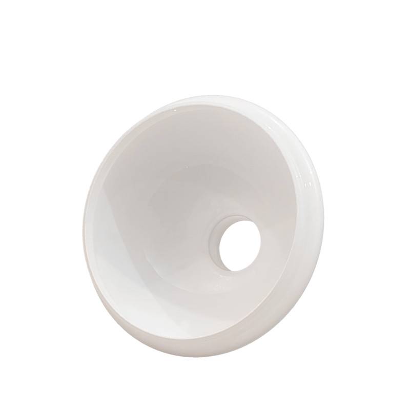 Náhradné tienidlo priemer 15,4cm petrolejkové biele opálové