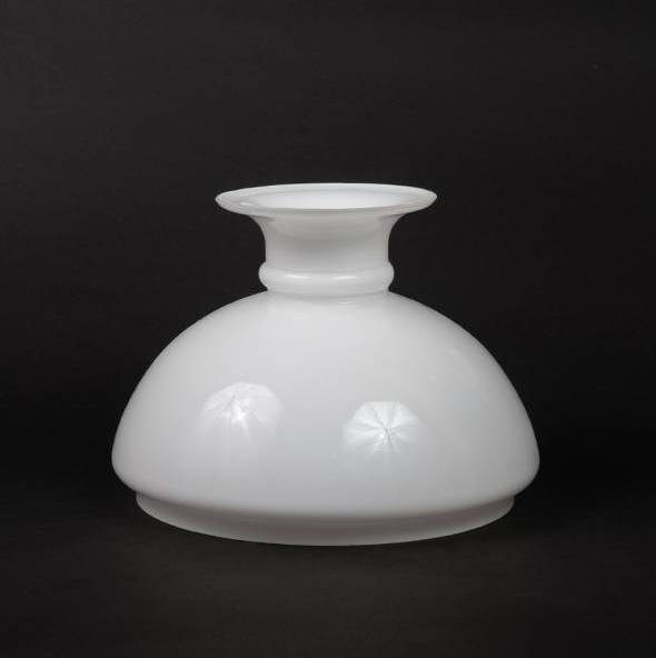 Náhradné tienidlo priemer 15,4cm petrolejkové biele opálové
