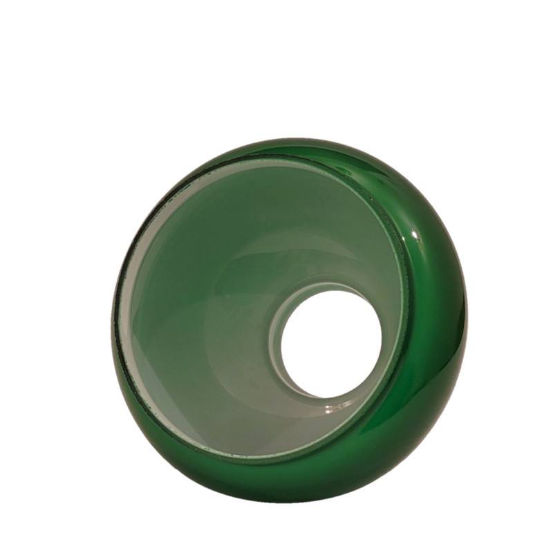 Náhradné tienidlo priemer 12cm petrolejkové zelené lesklé