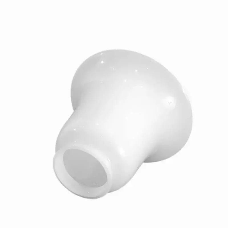 Náhradné tienidlo lesklé biele s hrdlom, priemer 14cm, montážny otvor: 5,7cm 