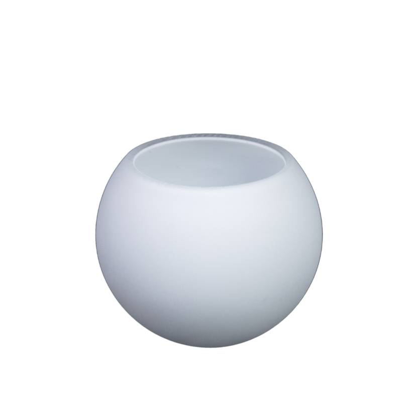 Náhradné tienidlo guľa priemer 8cm, montážny otvor: 1,5cm biela matná