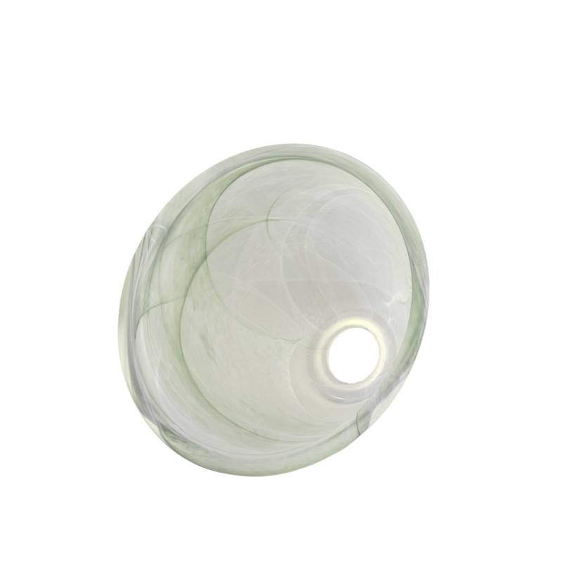 Náhradné tienidlo pre závit E14 (3cm) bielo-zelený alabaster, priemer: 16cm