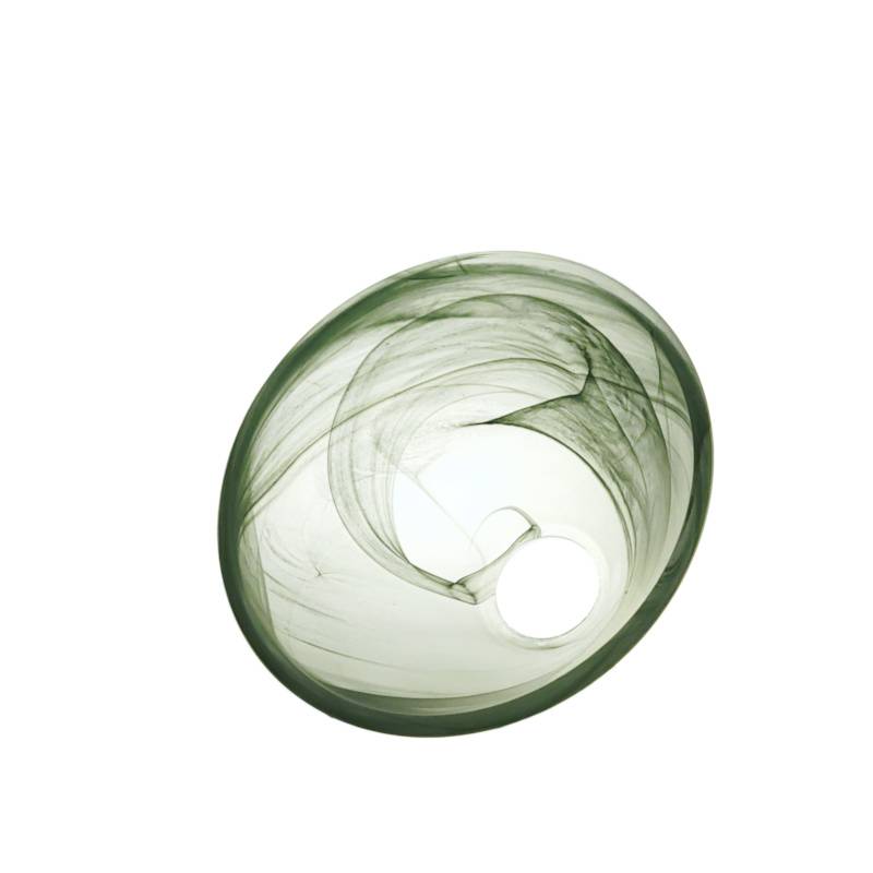 Náhradné tienidlo pre závit E27 (4,2cm) alabastrové zelené, priemer: 16cm