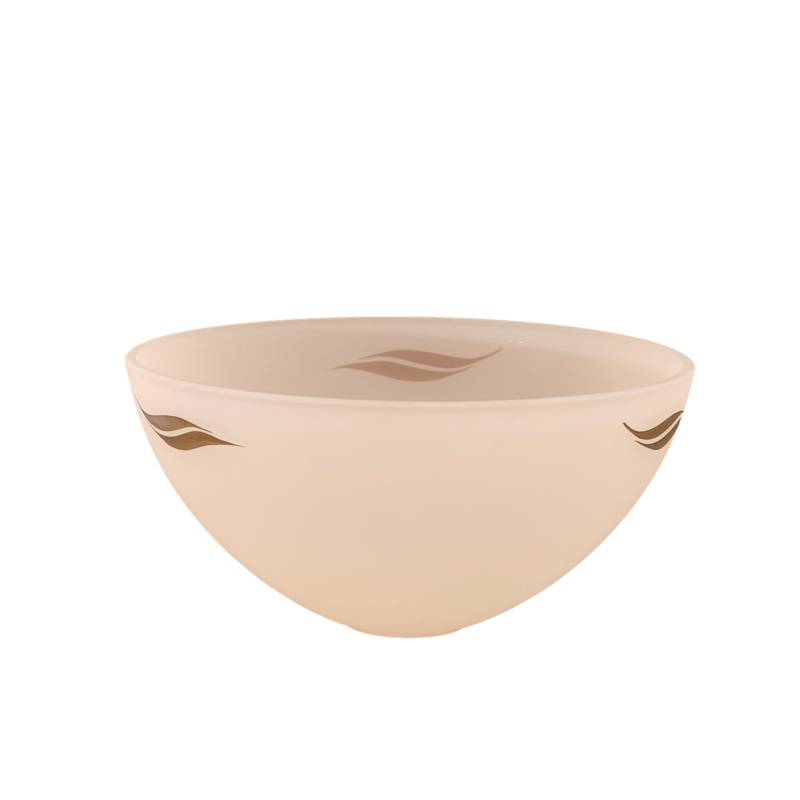 Sklenené béžové tienidlo so vzorom pre závit E27 (42mm), priemer 30cm 